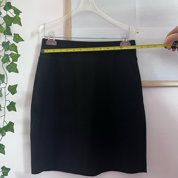 Emaline Petite Black Professional Pencil Skirt - Picture 3 of 5